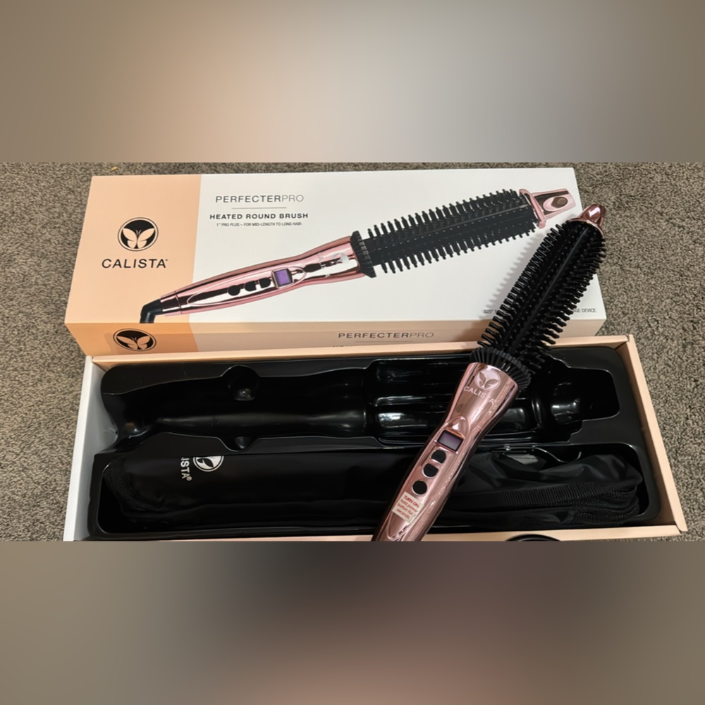 Calista Perfecter Pro Heated Round Brush - Pink